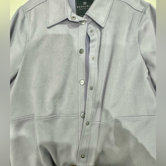 New Sag Harbor Size M Women's Light Purple Utility Jacket - Picture 5 of 6